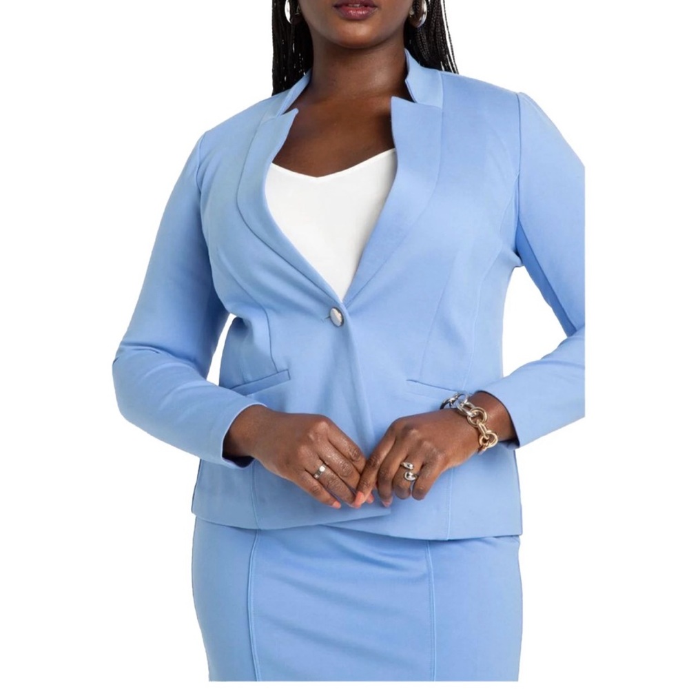 Eloquii The Ultimate Stretch One Button Blazer